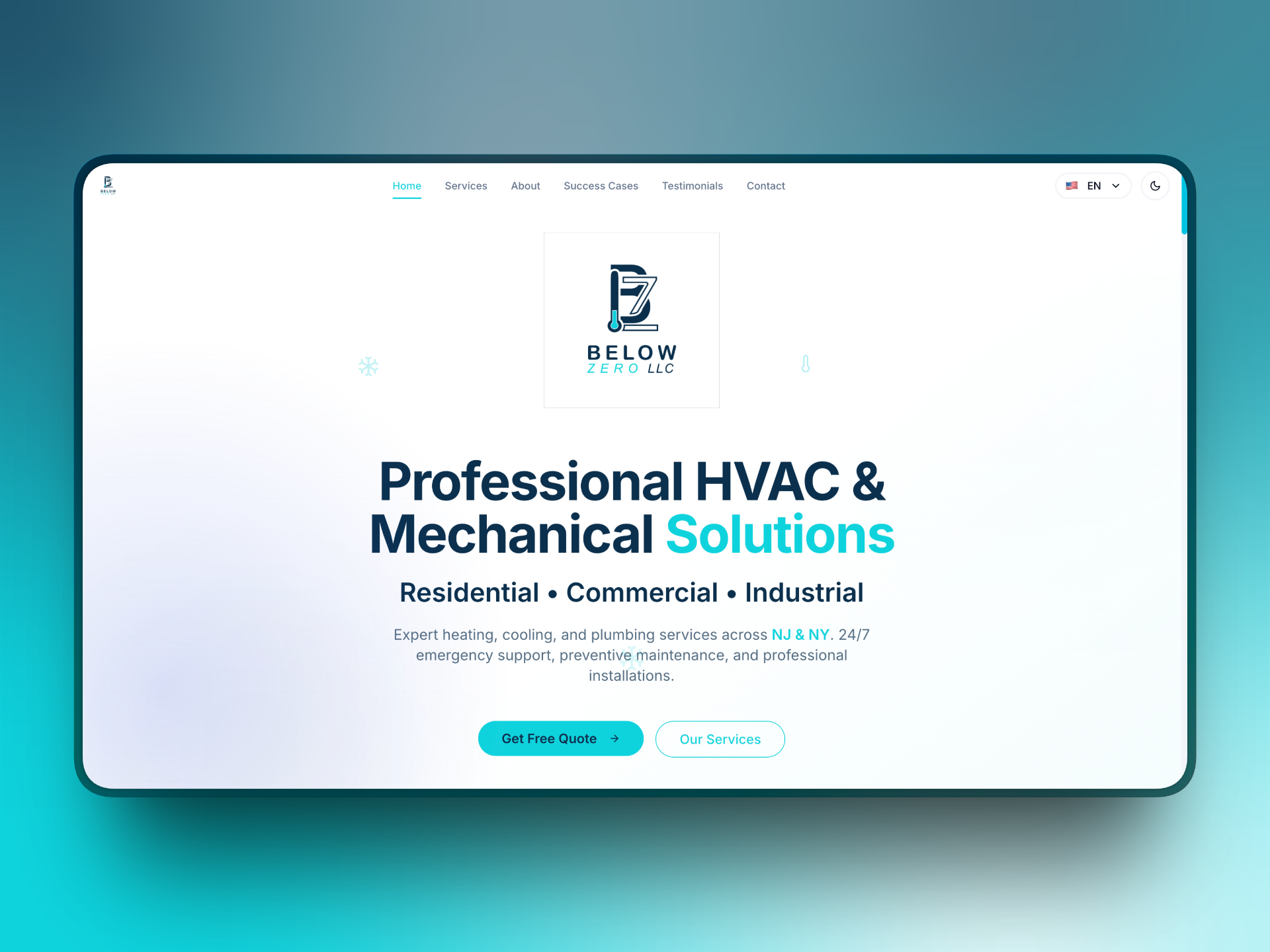 Below Zero - HVAC & Refrigeration Services New Jersey